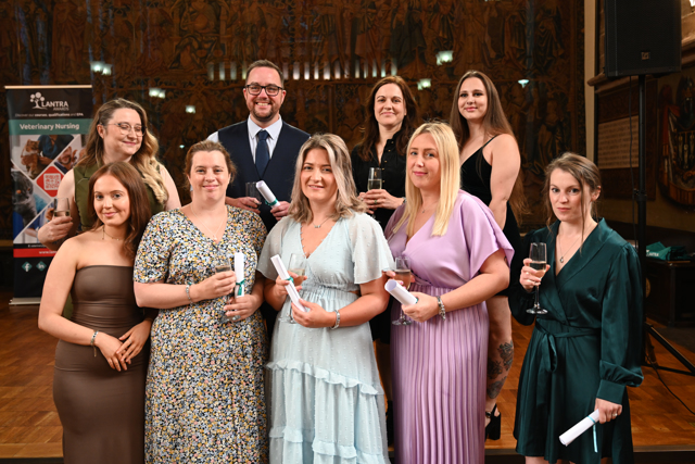 Graduates at the Lantra Veterinary Nursing Graduation Ceremony 2024