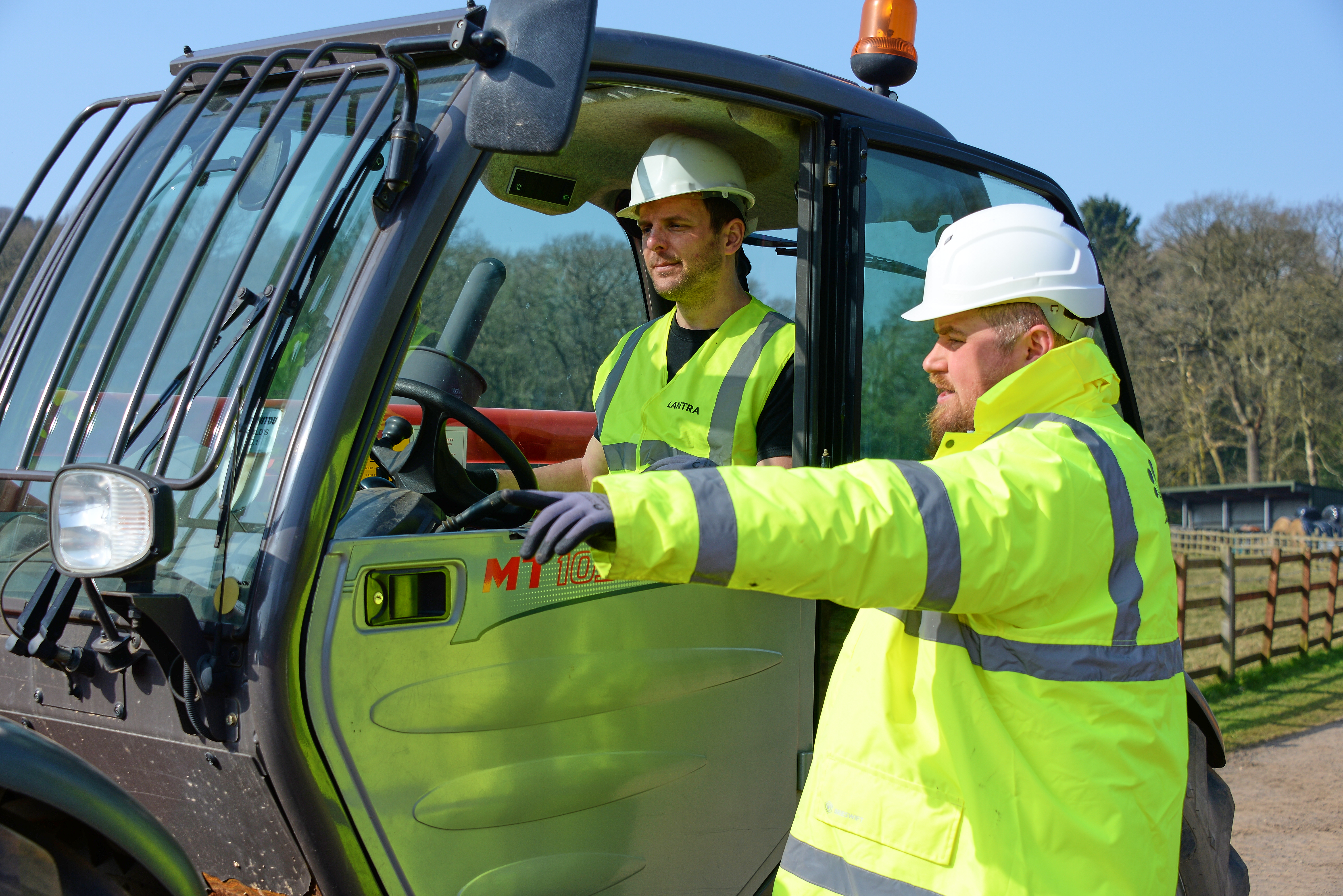 Training Provider instructing on forklift truck